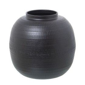 Vase Alexandra House Living Black Metal 23 x 23 x 23 cm by Alexandra House Living, Vases - Ref: D1622096, Price: 29,89 €, Dis...