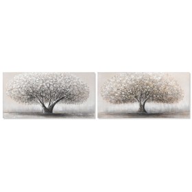 Painting Home ESPRIT Tree Traditional 120 x 3 x 60 cm (2 Units) Home ESPRIT - 1