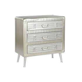 Chest of drawers Home ESPRIT Silver Metal MDF Wood Vintage 80 x