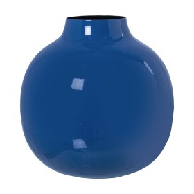 Vase Alexandra House Living Bleu foncé Métal 21 x 21 x 21 cm de Alexandra House Living, Vases - Réf : D1622192, Prix : 47,17 ...