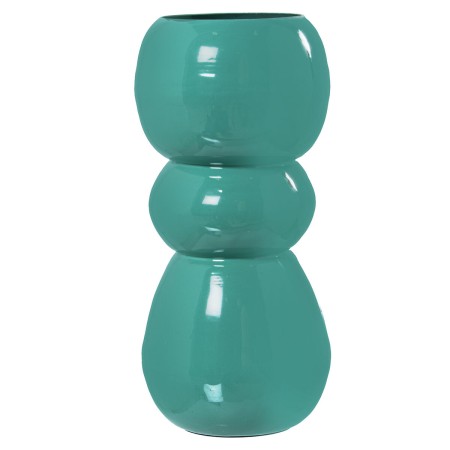 Vase Alexandra House Living Dark green Metal 14 x 14 x 27 cm by Alexandra House Living, Vases - Ref: D1622196, Price: 31,61 €...