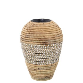 Vase DKD Home Decor Abstrait Blanc Résine Moderne (31.5 x 31.5 x 95.5 cm) | Tienda24 - Global Online Shop Tienda24.eu