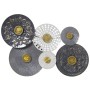 Wall Decoration Alexandra House Living White Grey Metal Circles 84 x 6 x 58 cm by Alexandra House Living, Sculptures - Ref: D...