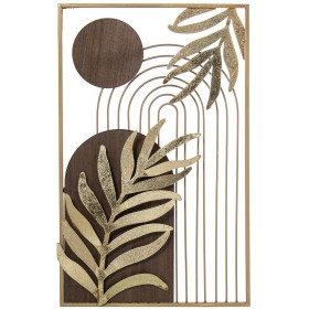 Wall Decoration Alexandra House Living Golden Metal 35 x 56 x 2,5 cm by Alexandra House Living, Sculptures - Ref: D1622255, P...