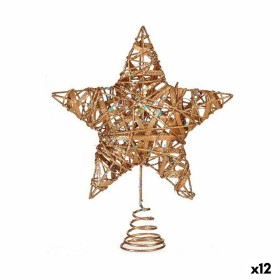 Estrella de Navidad Dorado Acero Plástico 20 x 5 x