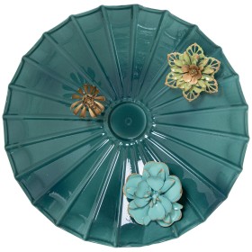 Wall Decoration Alexandra House Living Blue Metal Flower 35,5 x 7,5 cm by Alexandra House Living, Sculptures - Ref: D1622266,...