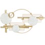 Decoração de Parede Alexandra House Living Branco Dourado Metal Círculos 91 x 50 x 4,5 cm de Alexandra House Living, Escultur...