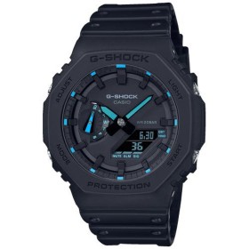 Montre Homme Casio G-Shock OAK - NEON BLUE INDEX Noir (Ø 45 mm) de Casio G-Shock, Montres bracelet - Réf : S7228067, Prix : 1...