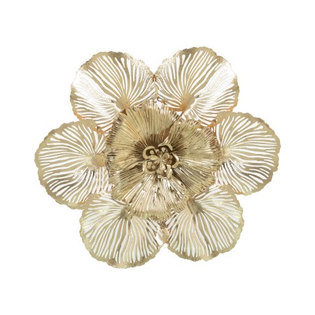 Decoración de Pared Alexandra House Living Dorado Metal Flor 43 x 44 x 6,5 cm de Alexandra House Living, Esculturas - Ref: D1...