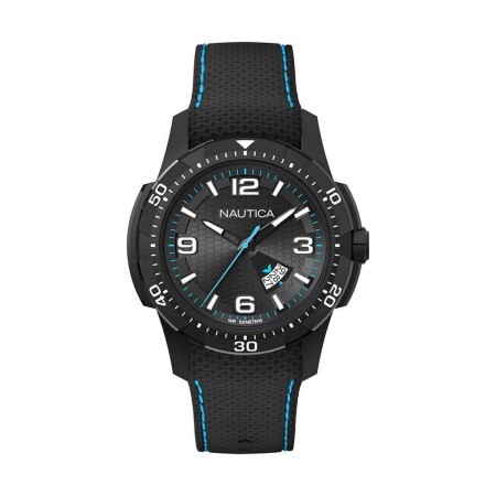 Relógio masculino Nautica NCS 16 FLAG Preto (Ø 45 mm) de Nautica, Relógios com braselete - Ref: S7229163, Preço: 113,74 €, De...