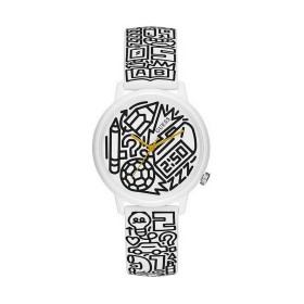 Orologio Unisex Guess TIME TO GIVE Bianco Nero Multicolore (Ø 38 mm) di Guess, Orologi da polso - Rif: S7229236, Prezzo: 112,...