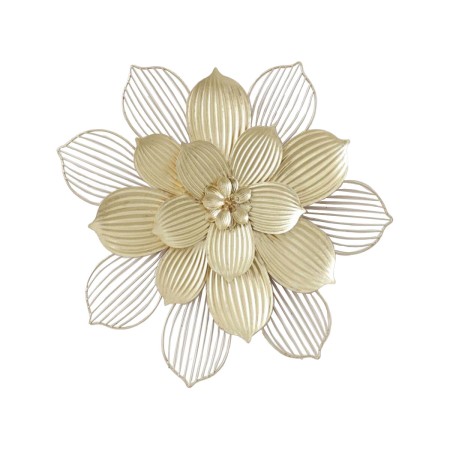 Decoración de Pared Alexandra House Living Dorado Metal Flor 49,5 x 45 x 4 cm de Alexandra House Living, Esculturas - Ref: D1...