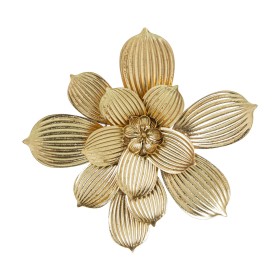 Decoração de Parede Alexandra House Living Dourado Metal Flor 40 x 39 x 4 cm de Alexandra House Living, Esculturas - Ref: D16...