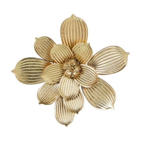 Wanddekoration Alexandra House Living Gold Metall Blume 40 x 39 x 4 cm von Alexandra House Living, Skulpturen - Ref: D1622273...