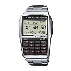 Montre Homme Casio DATABANK CALCULATOR STEEL Noir Argenté de Casio, Montres bracelet - Réf : S7232305, Prix : 85,17 €, Remise...