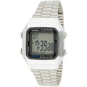 Montre Unisexe Casio VINTAGE Noir Argenté (Ø 32 mm) (Ø 34 mm) de Casio, Montres bracelet - Réf : S7232412, Prix : 58,67 €, Re...