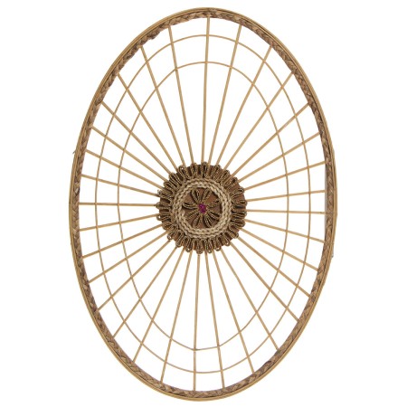 Wanddekoration Alexandra House Living natürlich Rattan Naturfaser 52 x 3 x 77 cm von Alexandra House Living, Skulpturen - Ref...