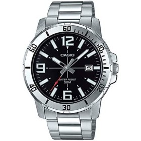 Herrenuhr Casio COLLECTION Schwarz Silberfarben (Ø 45 mm) von Casio, Armbanduhren - Ref: S7232604, Preis: 77,72 €, Rabatt: %