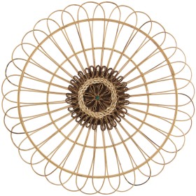 Décoration murale Alexandra House Living Naturel Rotin Fibre naturelle 60 x 3 x 60 cm de Alexandra House Living, Sculptures -...