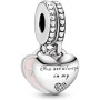 Perle de verre Femme Pandora MOTHER A& DAUGHTER HEARTS de Pandora, Charms et perles - Réf : S7233686, Prix : 88,81 €, Remise : %