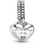 Perle de verre Femme Pandora MOTHER A& DAUGHTER HEARTS de Pandora, Charms et perles - Réf : S7233686, Prix : 88,81 €, Remise : %