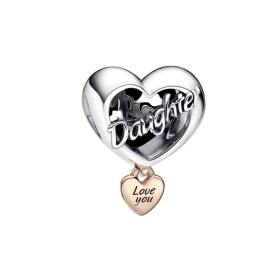 Pendentif Femme Pandora LOVE YOUR DAUGHTER HEART de Pandora, Charms et perles - Réf : S7233695, Prix : 79,94 €, Remise : %