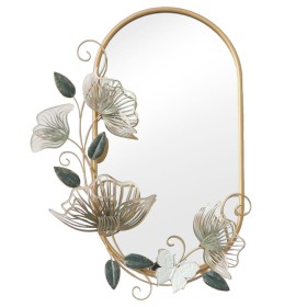 Espejo de pared Alexandra House Living Dorado Metal Flor 7 x 49 x 72 cm de Alexandra House Living, Espejos de pared - Ref: D1...