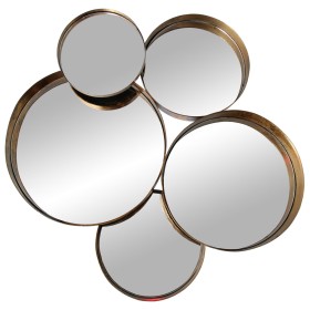 Wall mirror Alexandra House Living Golden Metal Circles 9 x 59 x 54 cm by Alexandra House Living, Wall-Mounted Mirrors - Ref:...