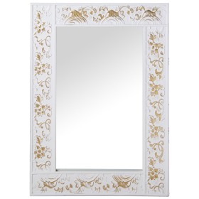 Miroir mural Alexandra House Living Blanc Bois Rectangulaire 7 x 57 x 84 cm de Alexandra House Living, Miroirs muraux - Réf :...