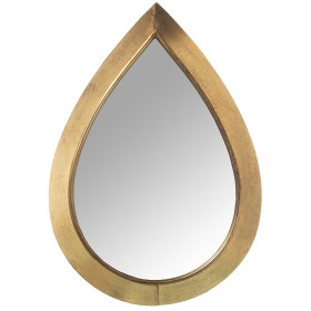 Espelho de parede Alexandra House Living Dourado Metal Gota 5 x 60 x 46 cm de Alexandra House Living, Espelhos de parede - Re...