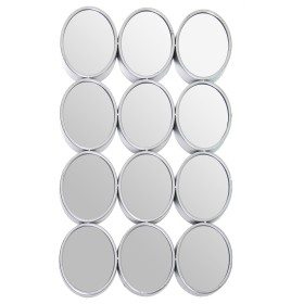 Wandspiegel Alexandra House Living Silberfarben Metall 12 x 16 cm 9 x 68 x 40 cm rund Oval von Alexandra House Living, Wandsp...