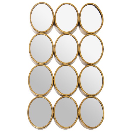 Wandspiegel Alexandra House Living Gold Metall 12 x 16 cm 9 x 68 x 40 cm rund Oval von Alexandra House Living, Wandspiegel - ...