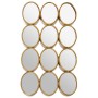 Wandspiegel Alexandra House Living Gold Metall 12 x 16 cm 9 x 68 x 40 cm rund Oval von Alexandra House Living, Wandspiegel - ...