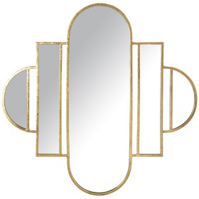 Wall mirror Alexandra House Living Golden Metal Geometric 7 x 80 x 78 cm by Alexandra House Living, Wall-Mounted Mirrors - Re...