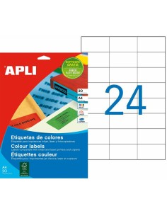 Étiquettes adhésives Q-Connect KF26093 Blanc 100 Volets 105 x 29 mm | Tienda24 Tienda24.eu