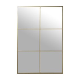 Wall mirror Alexandra House Living Golden Metal Window 6 x 113 x 77 cm by Alexandra House Living, Wall-Mounted Mirrors - Ref:...