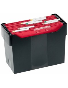 Caja de Archivo Archivo 2000 Archibox Negro Din A4 17 x 36,5 x 26 cm de Archivo 2000, Clasificadores y almacenamiento de arch...