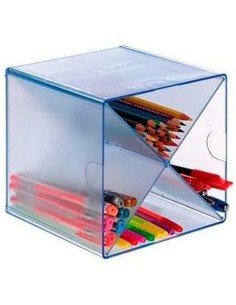 Secchio organizzatore Archivo 2000 polistirene Azzurro 15 x 15 x 15 cm da Archivo 2000, Forniture da scrivania, organizzatori...