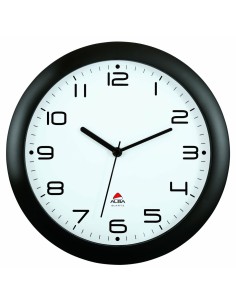 Horloge Murale Naturel Noir 60 x 4 x 60 cm DMF | Tienda24 Tienda24.eu