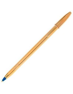 Pen Bic Cristal Shine Golden 0,32 mm Blue 20 Pieces by Bic, Stick Ballpoint Pens - Ref: S8401568, Price: 27,14 €, Discount: %