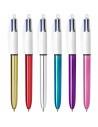 Set de Bolígrafos Bic Shine Silver Blanco Multicolor (12 Piezas) | Tienda24 Tienda24.eu