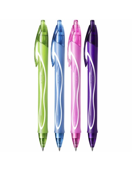 Stylo gel Bic Gel-Ocity Quick Dry 4 Colours 0,3 mm 12 Pièces | Tienda24 Tienda24.eu