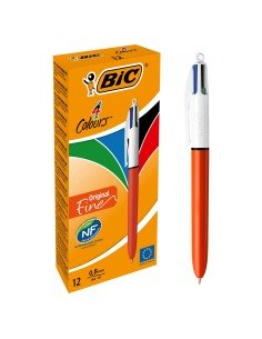 Stift Bic Shine Silver Weiß Silberfarben (12 Stücke) | Tienda24 Tienda24.eu