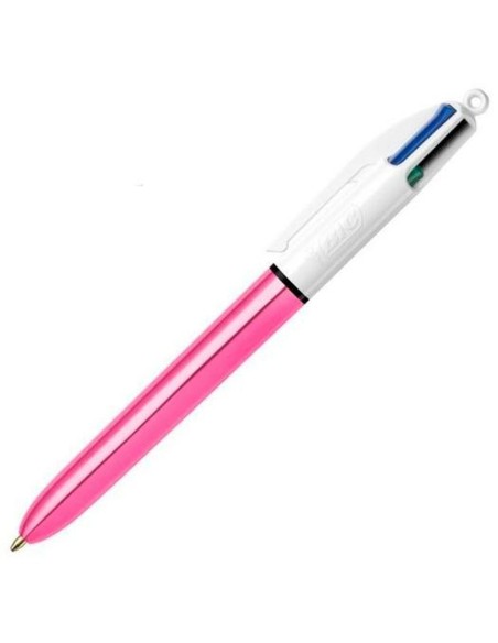 Stift Bic Shine Silver Weiß Rosa (12 Stücke) | Tienda24 Tienda24.eu