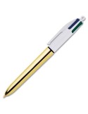 Pen Bic White Golden (12 Pieces) | Tienda24 Tienda24.eu