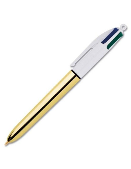 Pen Bic White Golden (12 Pieces) | Tienda24 Tienda24.eu