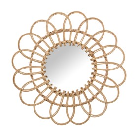 Miroir mural Alexandra House Living osier Fibre naturelle 2 x 42 x 42 cm Rond de Alexandra House Living, Miroirs muraux - Réf...