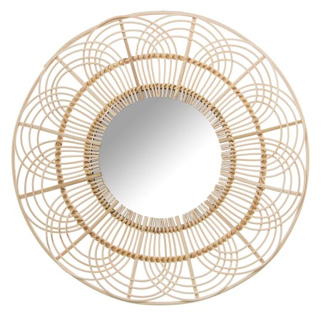 Specchio da parete Alexandra House Living Rattan Fibra naturale 2 x 54 x 54 cm Rotondo di Alexandra House Living, Specchi da ...