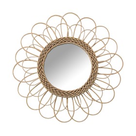 Miroir mural Alexandra House Living osier Fibre naturelle 2 x 45 x 45 cm Rond de Alexandra House Living, Miroirs muraux - Réf...