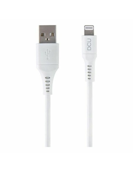 Cabo USB para Lightning DCU 34101290 Branco (1M) | Tienda24 Tienda24.eu